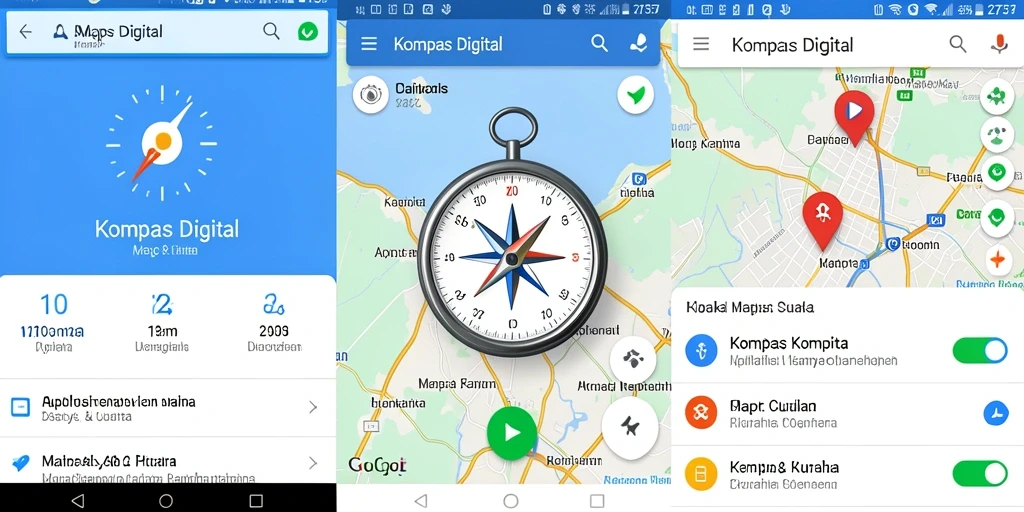 Tampilan antarmuka aplikasi Kompas Digital 2757 yang user-friendly.