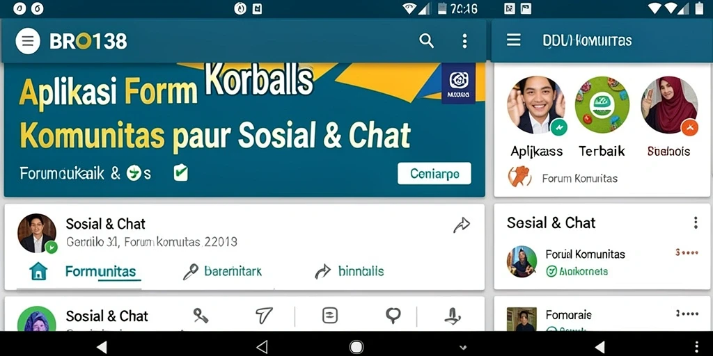 Antarmuka Forum Komunitas BRO138 yang interaktif dan menarik.