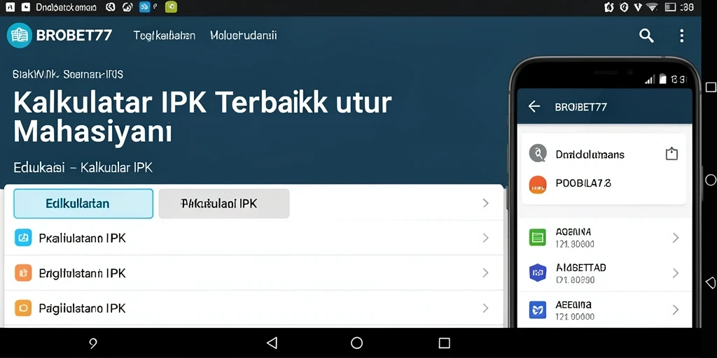 Antarmuka sederhana dan mudah untuk menghitung IPK.