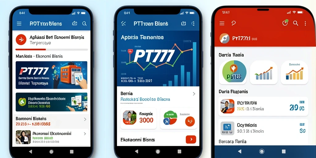Tampilan antarmuka PT777 yang informatif dan pengguna-friendly.