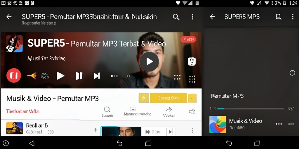 Tampilan antarmuka SUPER5 yang modern dan intuitif.