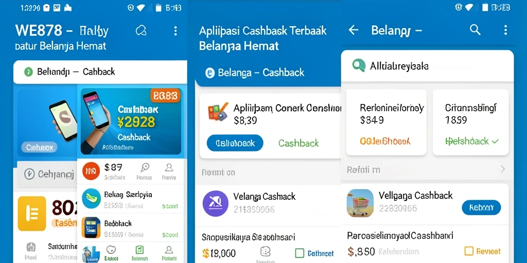 Tampilan utama WE878 menampilkan berbagai penawaran cashback menarik.
